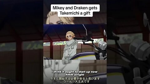 Mikey and Draken gets Takemichi a gift 😁 #anime #tokyorevengers #fyp
