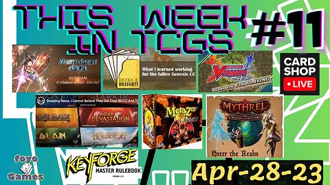 This Week in TCGs #11 - GUNDAM, Genesis Expose, Vanguard Zero Dead, MTG Home Invasion, MetaZ Liquida
