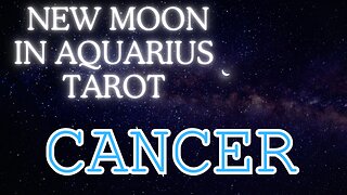 Cancer ♋️ - Re-defining comfort! New Moon in Aquarius tarot reading #tarot #cancer #tarotary