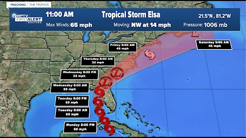 Tropical Storm Elsa expected to weaken as it crosses Cuba