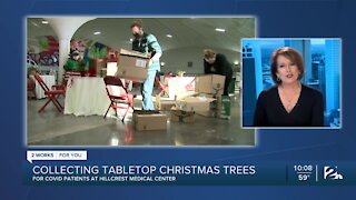 Hillcrest collecting tabletop Christmas trees for patients