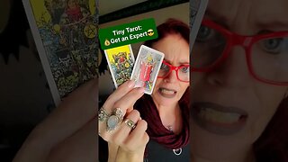 Tiny Tarot: 👍Expertise is necessary! 😎👑 #crystinasmart #lowkeymagickal #tinytarot #tarot #abundance