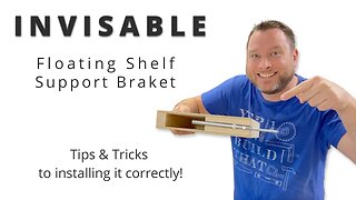 Impressive INVISIBLE Floating Shelf Support Bracket | Woodworking Project | Tips & Tricks