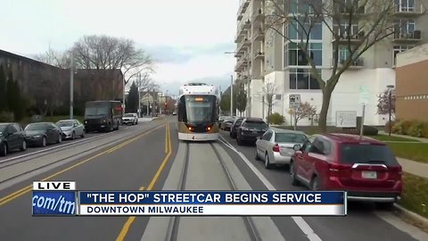 Milwaukee’s new streetcar The Hop is officially open for passengers