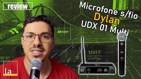 Microfone sem fio Dylan UDX-01 Multi. Excelente qualidade e custo benefício! REVIEW