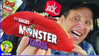 Jack In The Box® ANGRY MONSTER TACOS® Review 🃏🤬👹🌮 Are They SCARY HOT?! 😱 Peep THIS Out! 🕵️‍♂️
