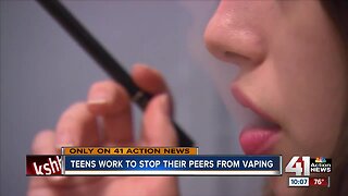 Teens work to stop their peers from vaping