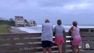 Watching for beach erosion because of Hurricane Teddy
