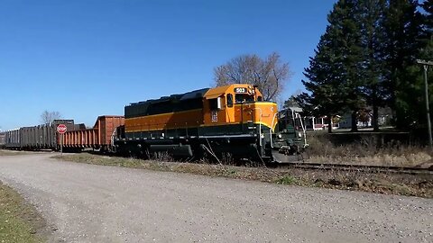 A Perfect Halloween Freight Train Led By An Orange & Black SD40! #trainvideo #trains | Jason Asselin