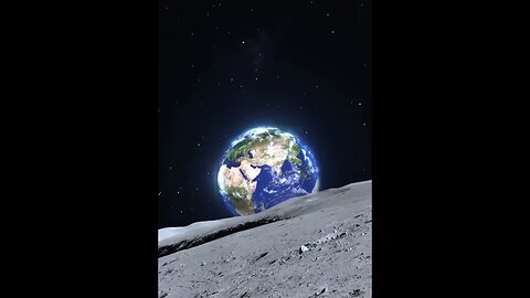 Look how Earth looks from the Moon😍#Chandrayaan3 #space #spaceart #spacex