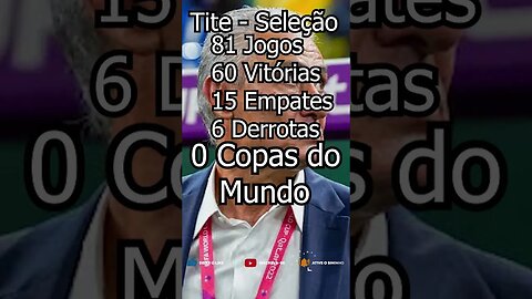 🟢🟡[TÉCNICO TITE]🟢🟡 - SELEÇÃO BRASILEIRA #futebol #copadomundo