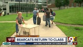 University of Cincinnati students head back to class