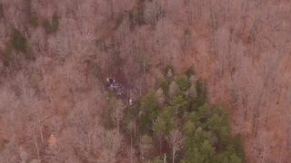 Drone footage shows wreckage from Franklin Co. plane crash