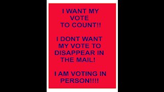 I want my vote to count!!. Voter Fraud?