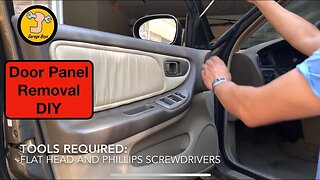 96-00 Nissan Altima Door Panel Removal - Driver Door
