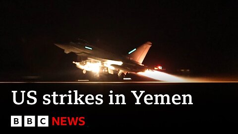 US launches new missile strike on Houthi target in Yemen | BBC Newsw