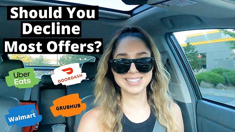 DoorDash, Uber Eats, GrubHub, Walmart Spark Multi App Driver Ride Along | Decline Most Offers?