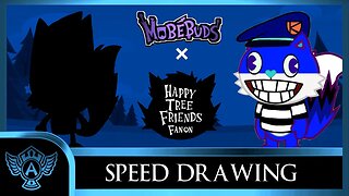 Speed Drawing: Happy Tree Friends Fanon - Kenny | Mobebuds Style
