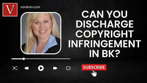 Can you discharge "willful" copyright infringement awards in Bankruptcy?