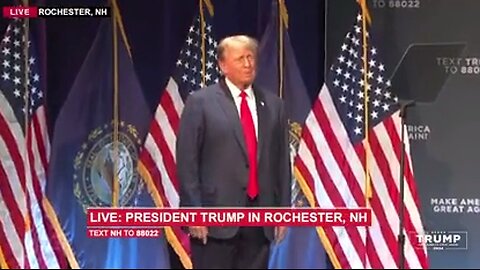 GANZE REDE: Präsident Donald J. Trump in Rochester, New Hampshire. (automatische Untertitel)