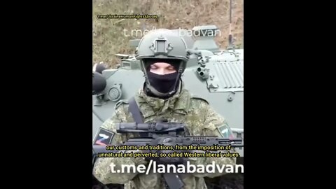 Russian soldier adresses Muslims and the Arab world