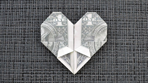 My MONEY HEART | Interesting Dollar Origami 2022 | Money Gift | Tutorial DIY by NProkuda