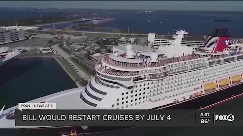 Florida Senators introduce cruise act to resume cruise line operations