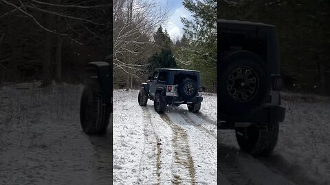 First time off-roading Jeep Goes bad😳 #automotive