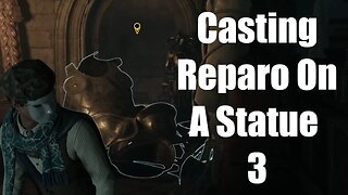 Hogwarts Legacy Casting Reparo On A Statue 3 (Casting Spells)