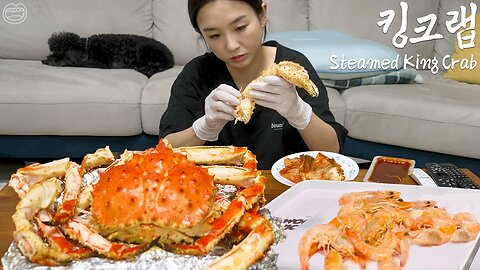 GIANT King crab! ★ Rice mixed with crab stuffing... This slaps 😲
