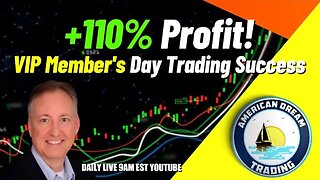 VIP Member's Pathway To Success - +110% Day Trading Journey In the Stock Market