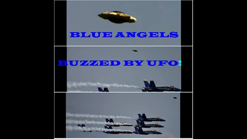 NAVY BLUE ANGELS BUZZED BY UFO AT CHICAGO OVER LAKE MICHIGAN~!