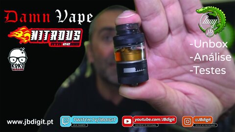 [PT] Damn Vape NITROUS RTA 22mm - by Koko Sarang - para ficar ou para encher chouriços???