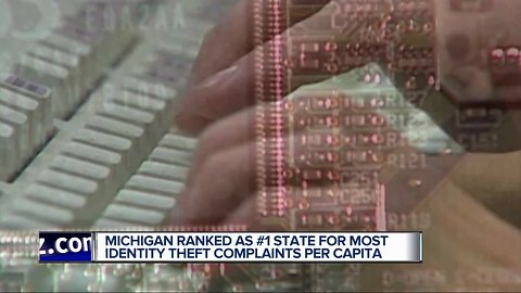 Michigan ranked as #1 state for most identity theft complaints per capita