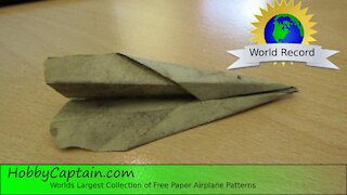 World Record Paper Plane, World's Oldest Paper Airplane, The Dart
