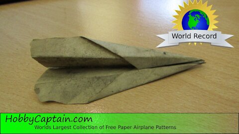 World Record Paper Plane, World's Oldest Paper Airplane, The Dart