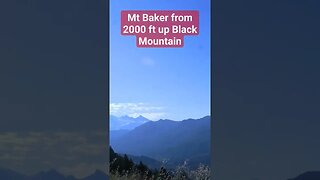 Mt Baker from 2000ft up Black Mountain! #mtbaker #blackbear #hunting