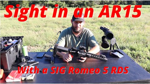 How to sight in a Sig Romeo 5 on an AR-15 Pistol