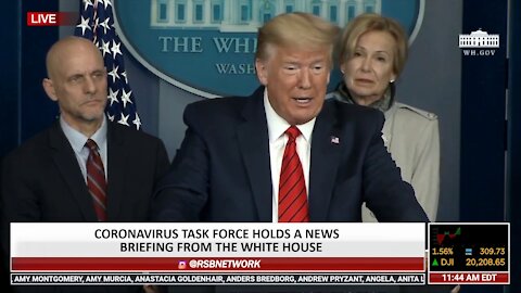 President Trump Announces FDA Approval of Hydroxychloroquine for Treatment of Coronavirus