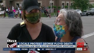Locals protest George Floyd's death