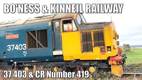 37 403 "Isle of Mull" and Caledonian Railways #419 0-4-4 at Bo'ness & Kinneil Railway | 3rd Jan 2023