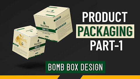 Product packaging design tutorial in illustrator Part-1