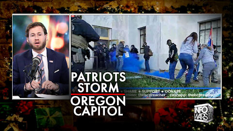 Patriots Storm Oregon Capital Met By Communist Police Who Stood Down For BLM