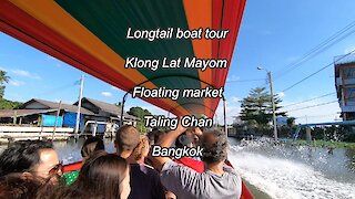 Longtail Boat tour at Khlong Lat Mayom, Floating market in Bangkok