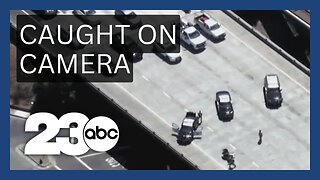Naked woman shooting into traffic in Bay Area