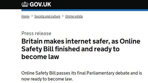 Digital ID Law passed in UK for internet access!