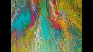 098 - "Tide Pool" - Abstract Art - Acrylic Straight Pour - Paint Pouring Tutorial - Fluid Art