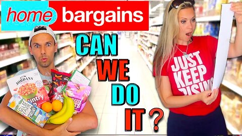 Can we BUY our WEEKLY FOOD SHOP from HOME BARGAINS for £30 Grocery shopping challenge