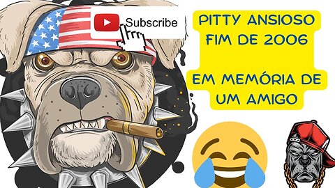 2006 - Saudoso Pitty (Pitbull - 2005 a 2017) ansioso no quintal no fim do ano - São Paulo - SP - VHS