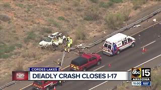 One dead, others hurt in crash on I-17 near Sunset Point